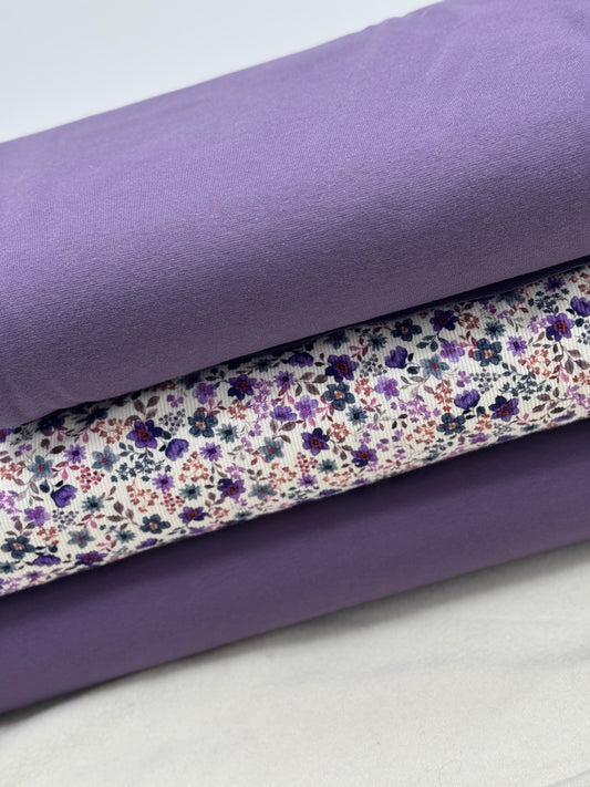 French Terry altaubergine