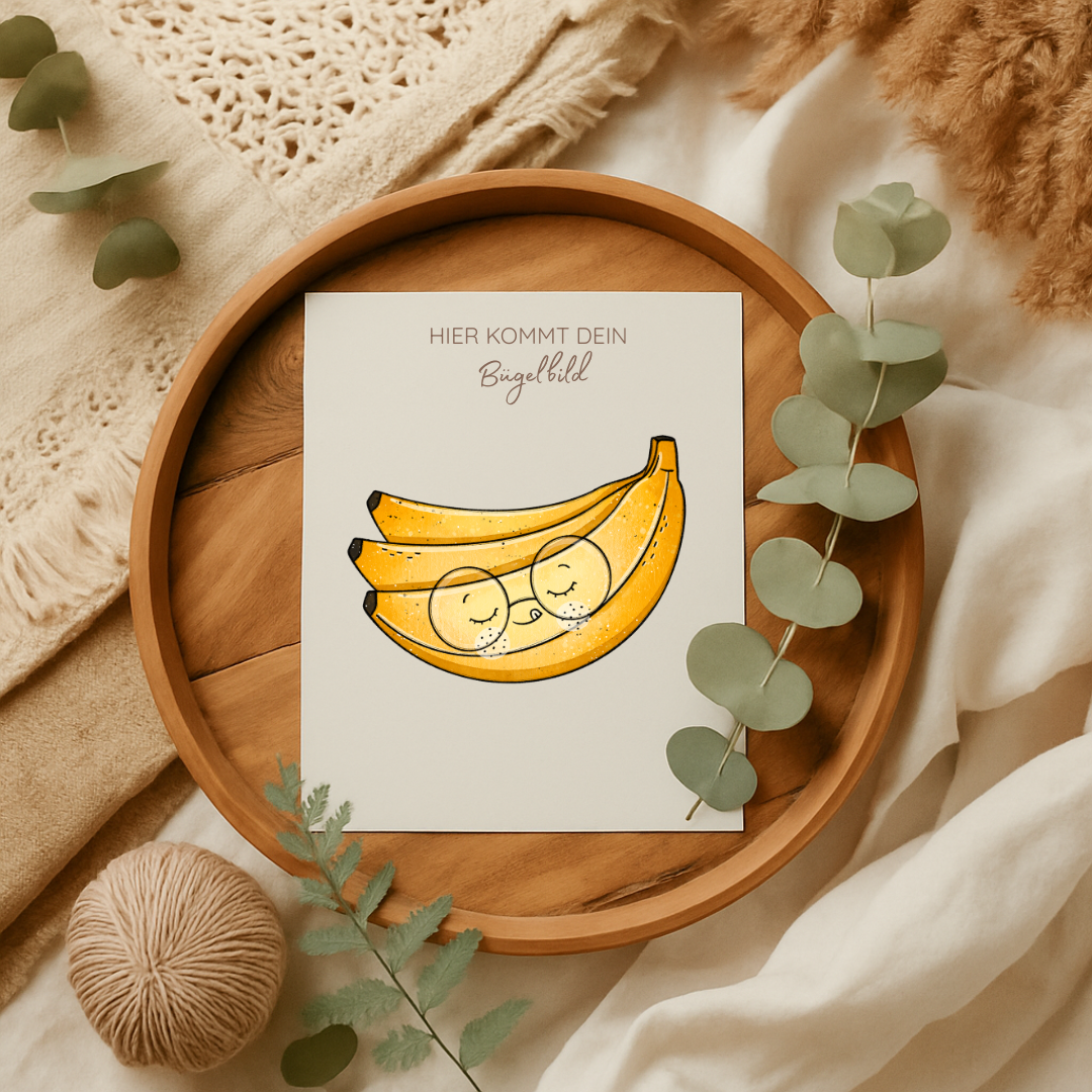 Bügelbild: Banana Love