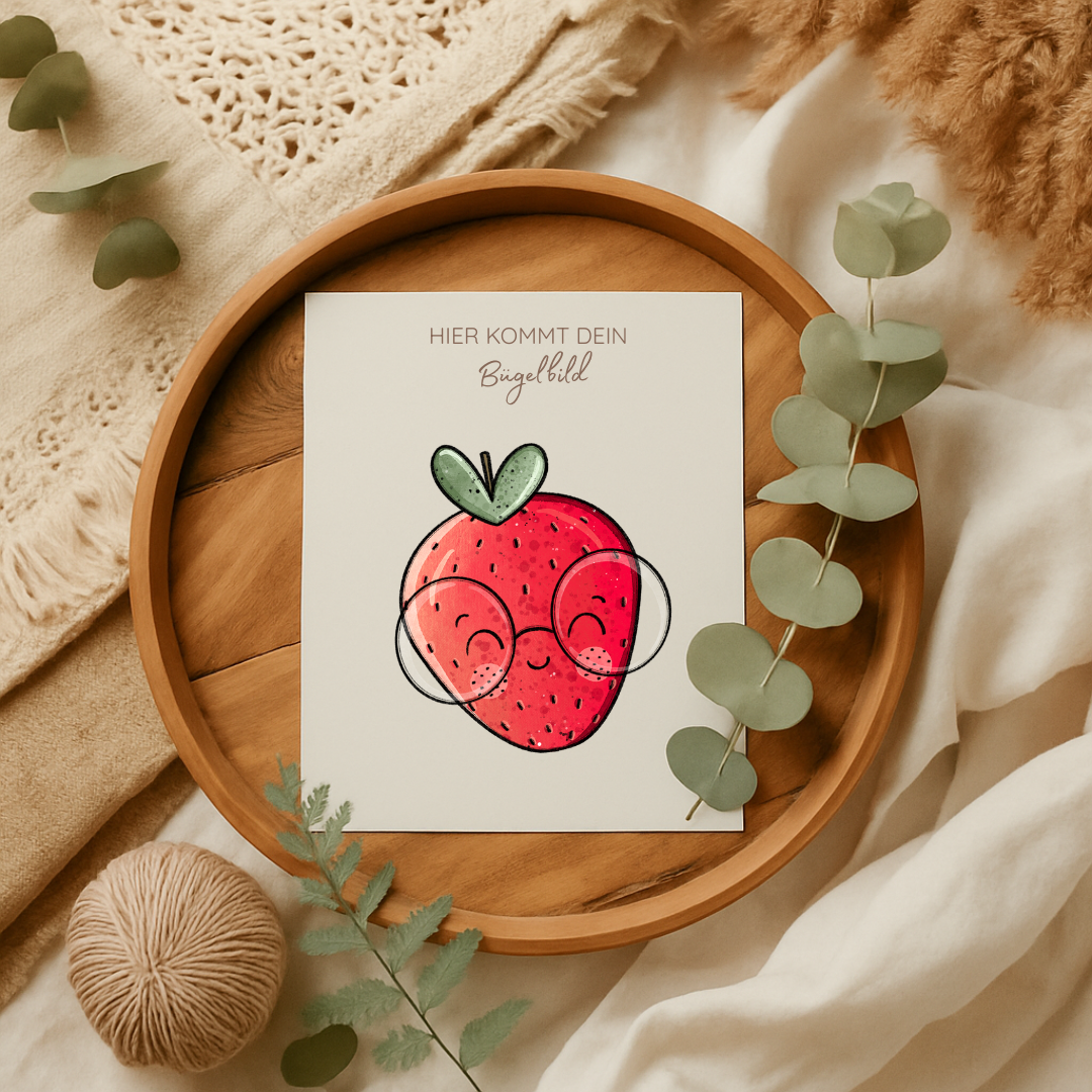 Bügelbild: Erdbeeren