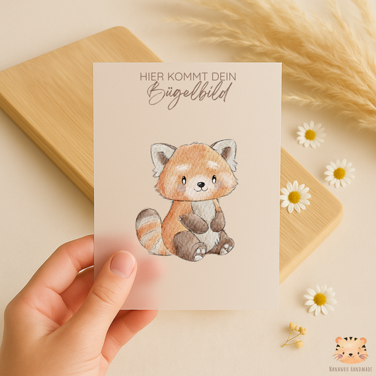 Vorbestellung: Bügelbild Roter Panda