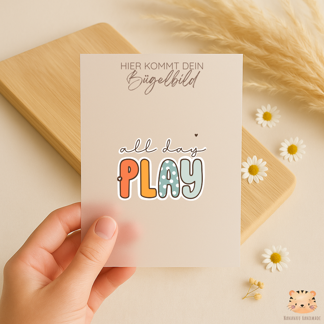 Bügelbild: All day Play
