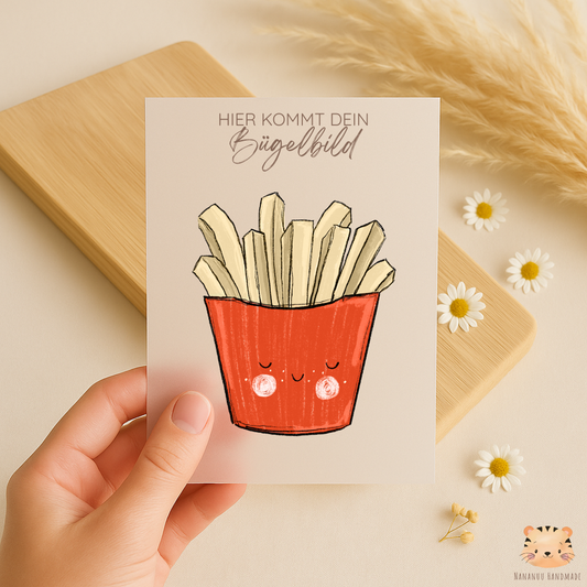 Bügelbild Pommes Fred