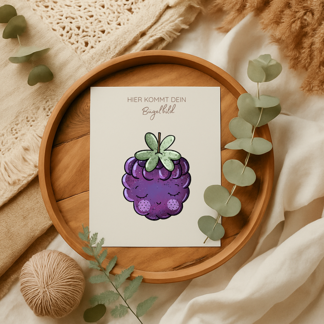 Bügelbild: Brombeerchen