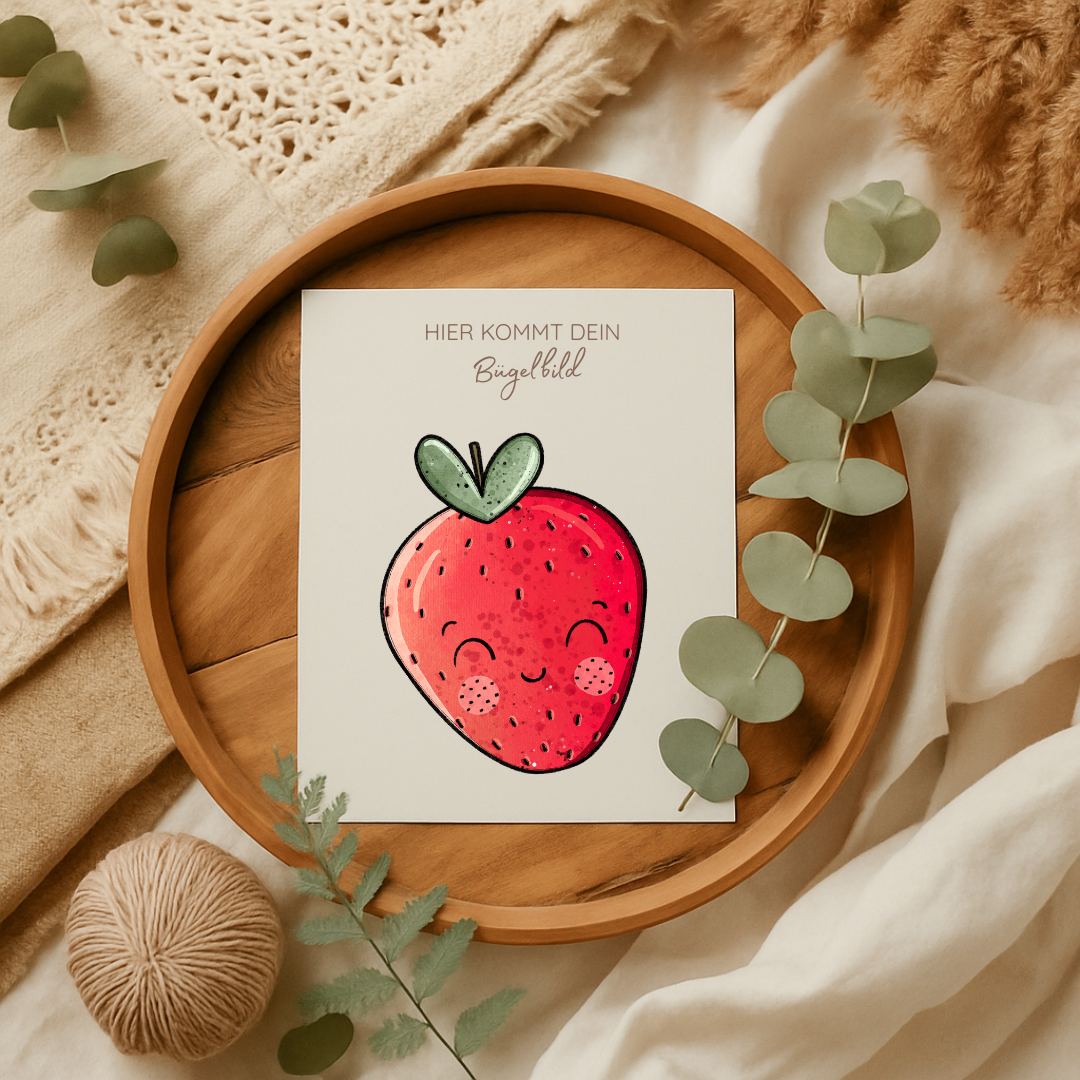 Bügelbild: Erdbeeren