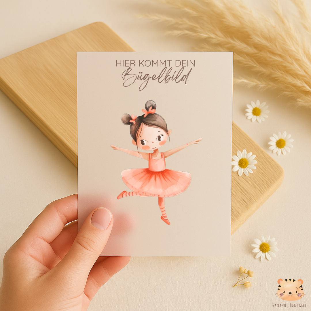 Vorbestellung: Bügelbild Ballerinas