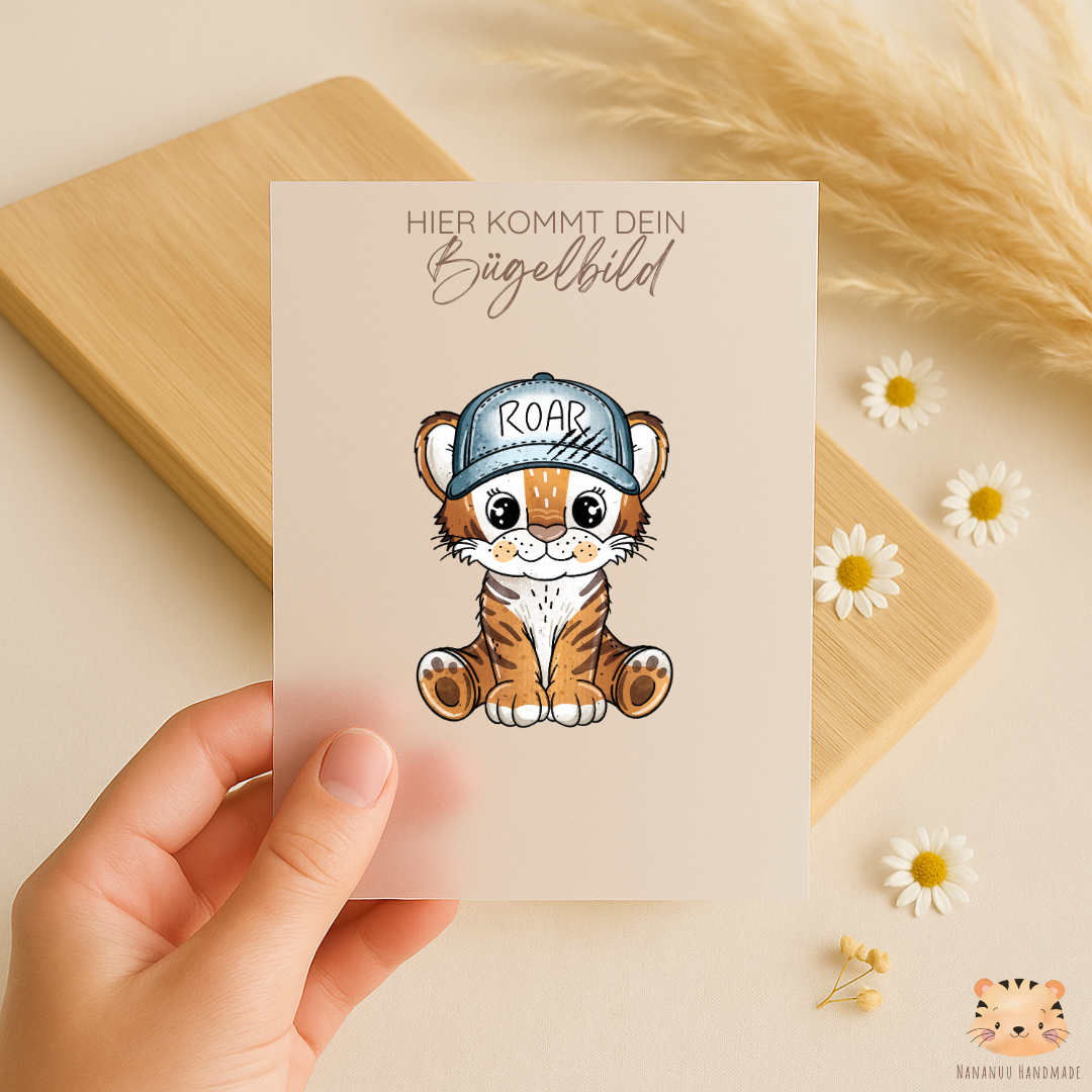Bügelbild: Tigerchen