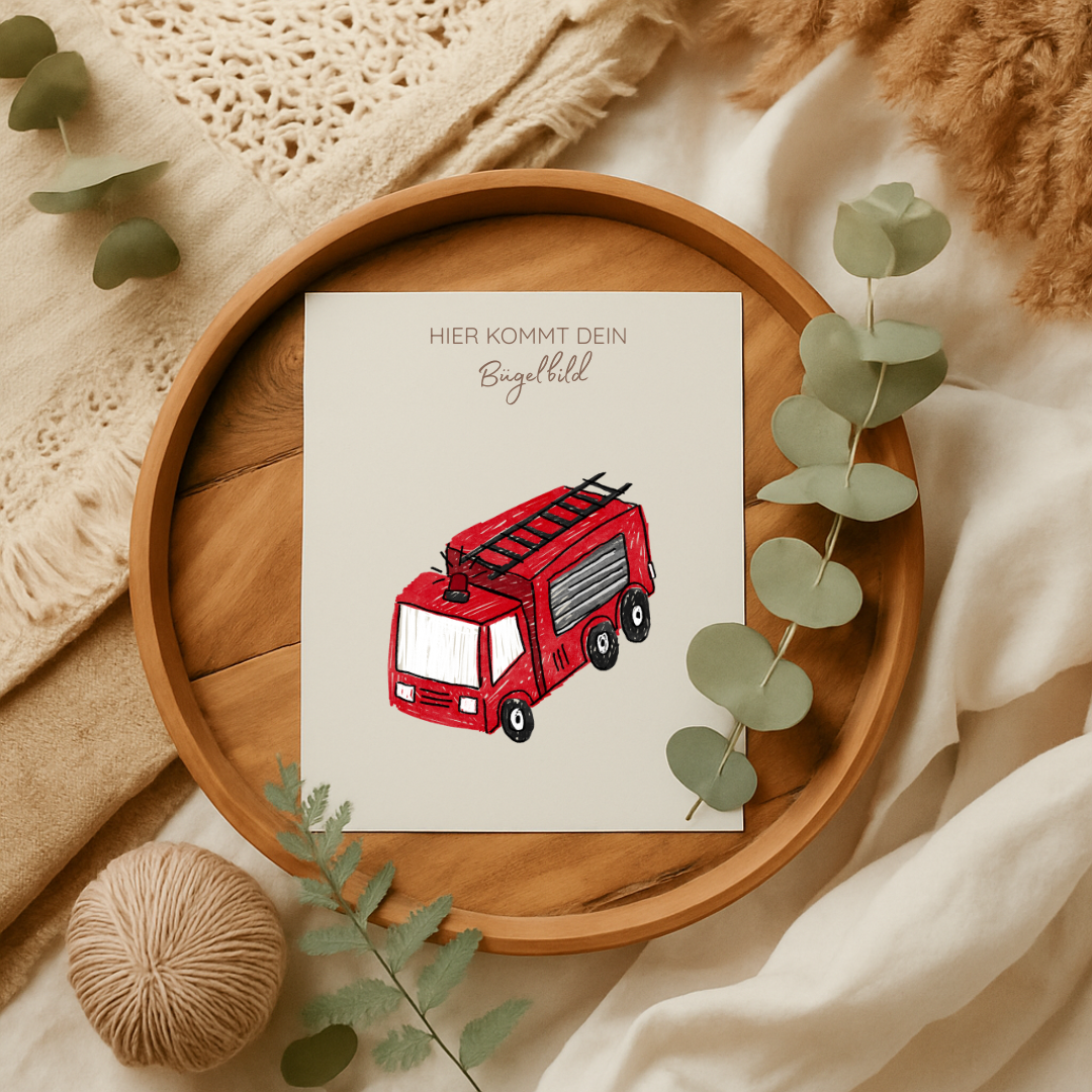 Bügelbild: Feuerwehr Scratch
