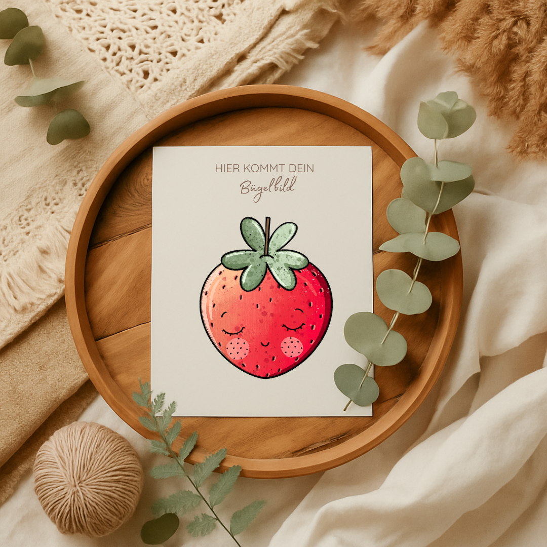 Bügelbild: Erdbeeren