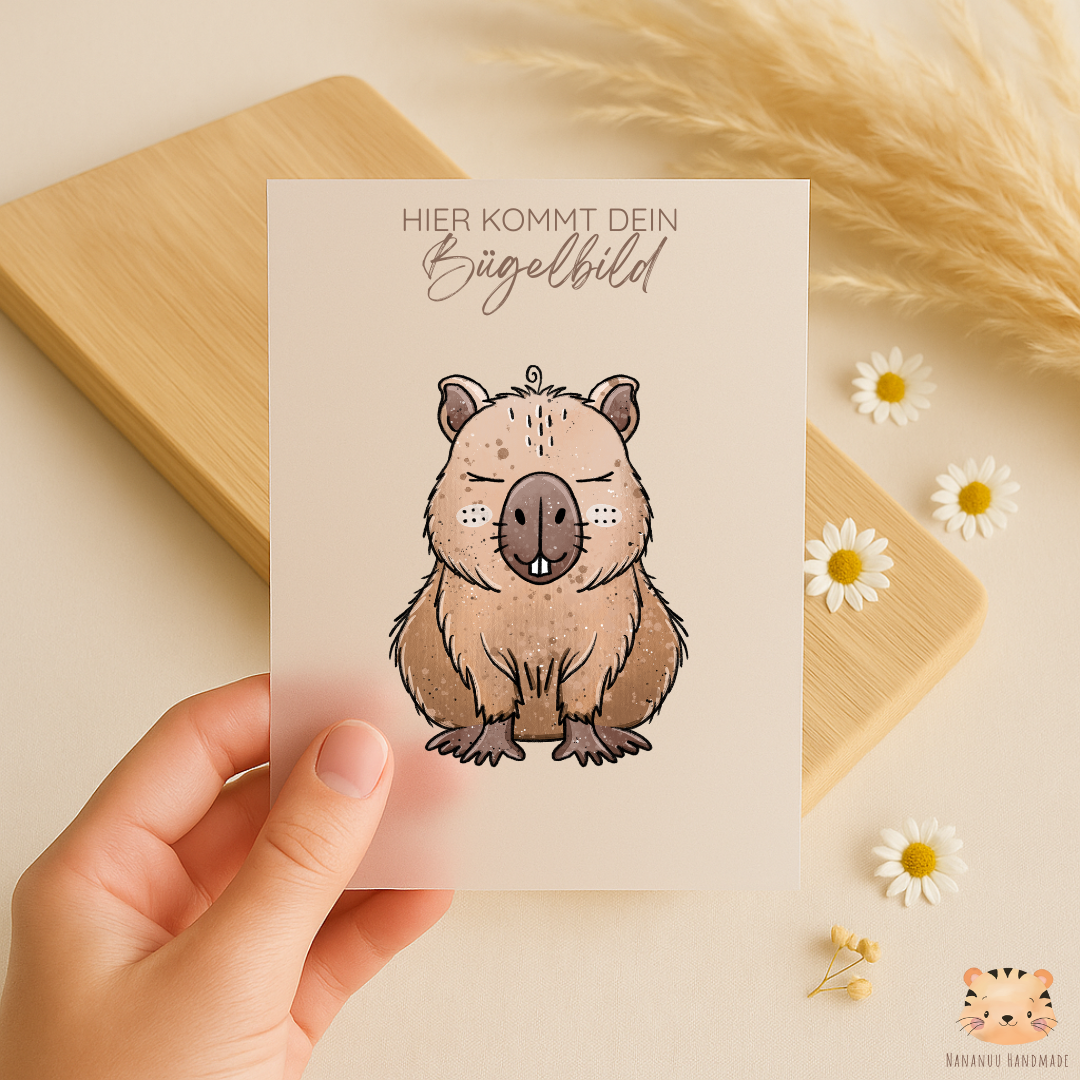 Bügelbild Capybara