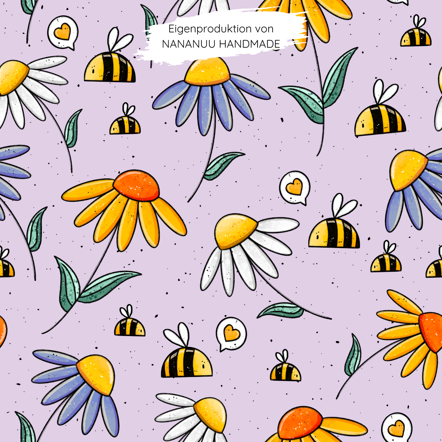 Bio French Terry Blumengruß