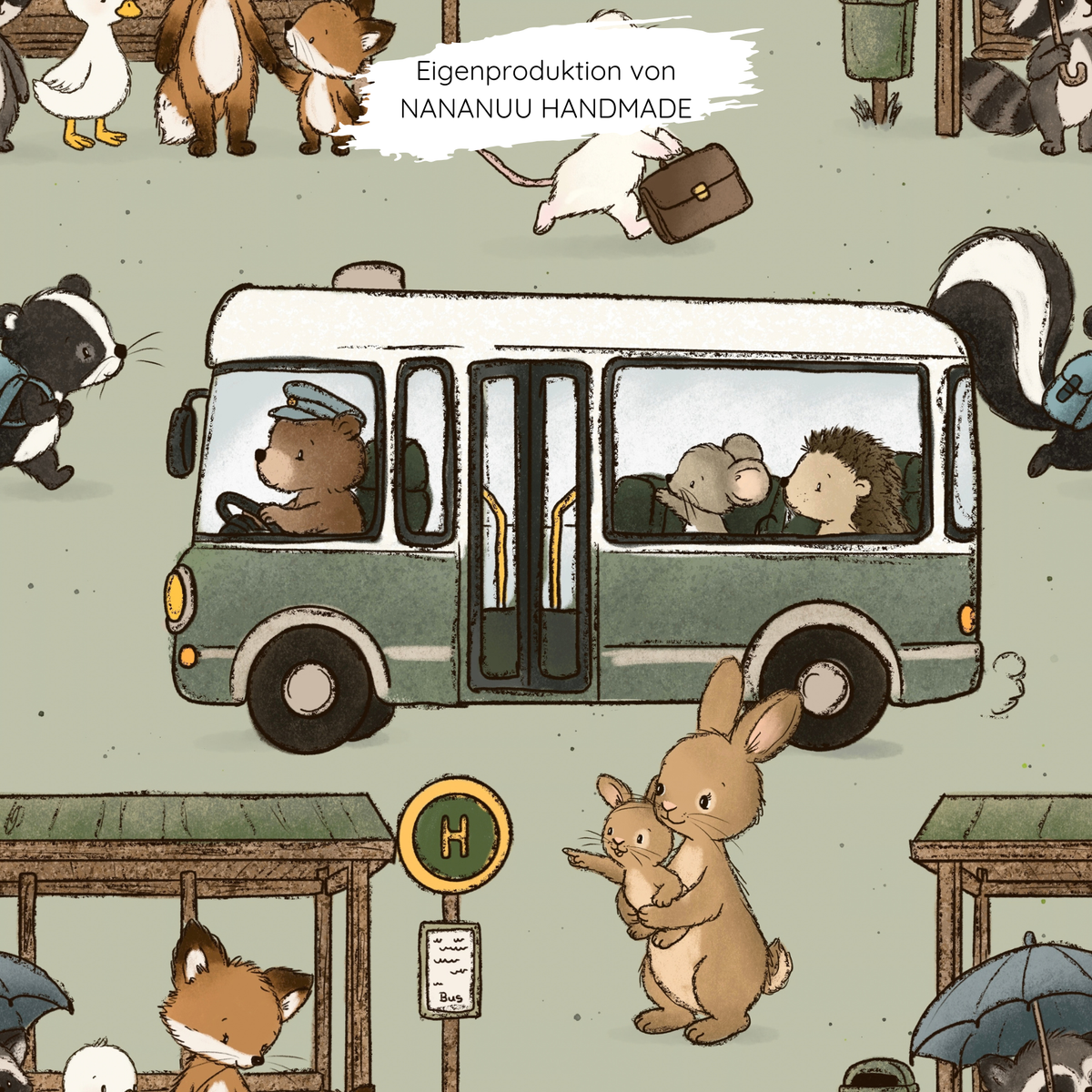 Vorbestellung: French Terry Busfahrt
