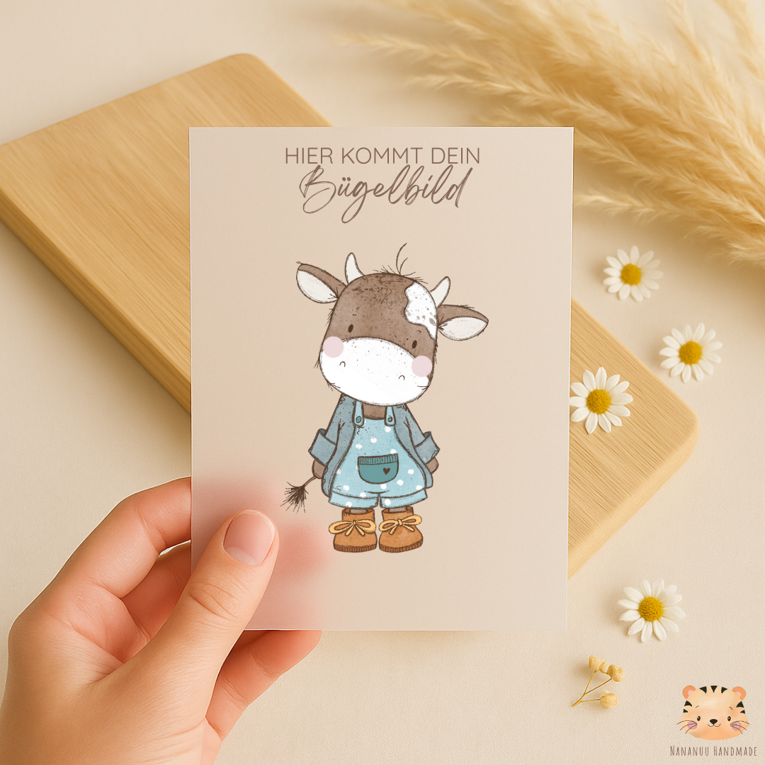 Vorbestellung: Bügelbild Cowy