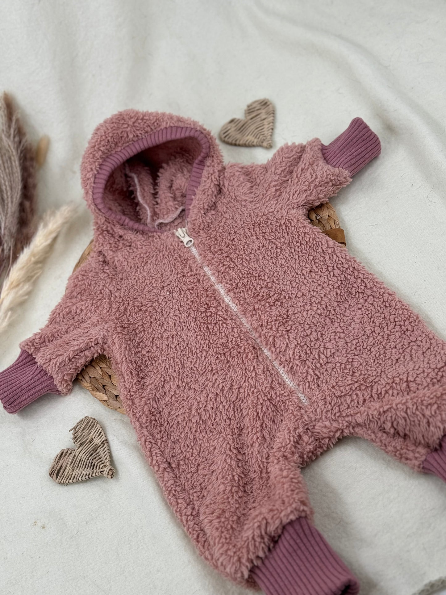 Jumper Kuschelplüsch rosa Größe 56