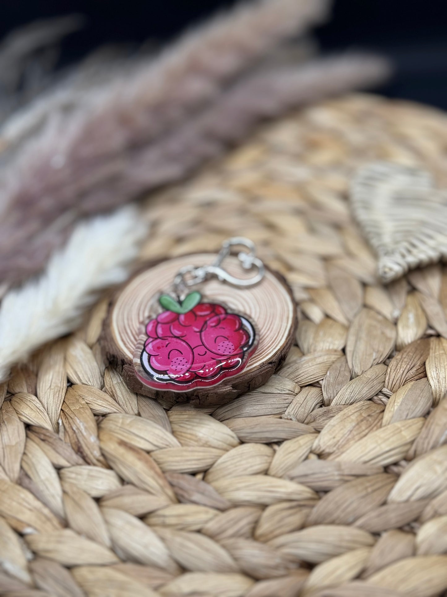 Schlüsselanhänger Himbeere 5cm