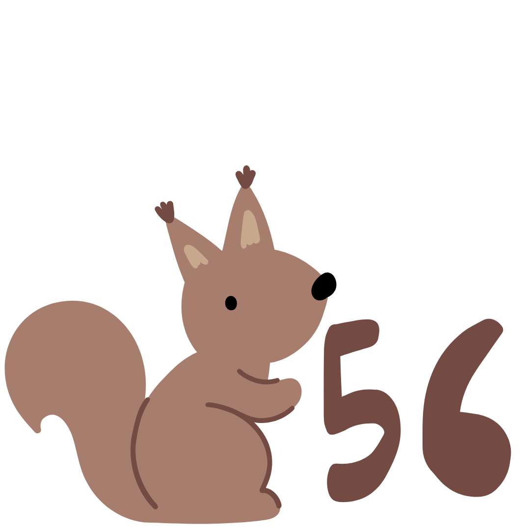 Größenlabel Eichhörnchen