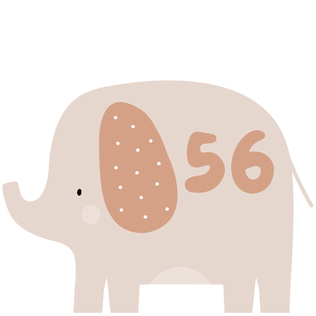 Größenlabel Elefant