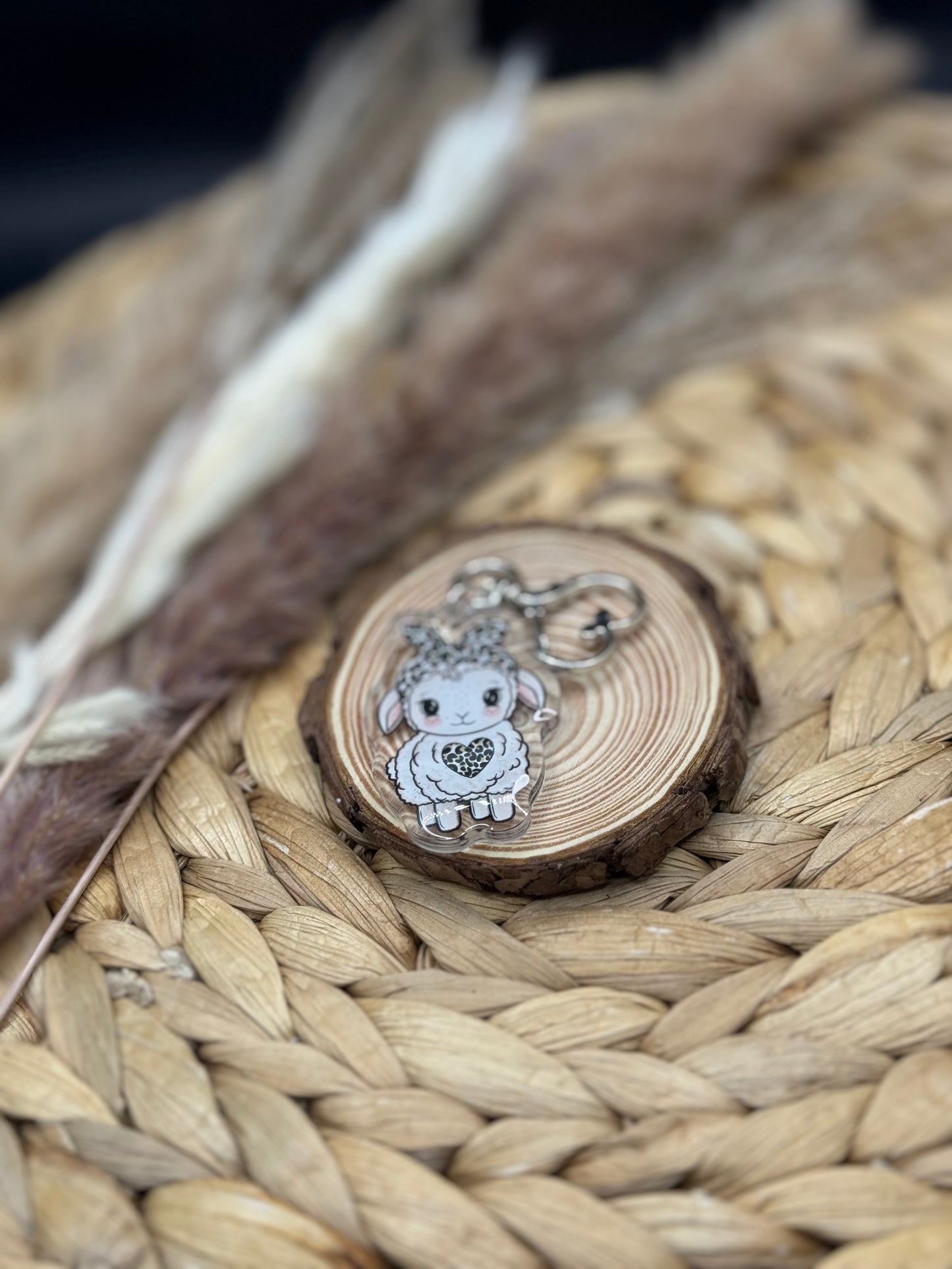 Schlüsselanhänger Schäfchen 5cm