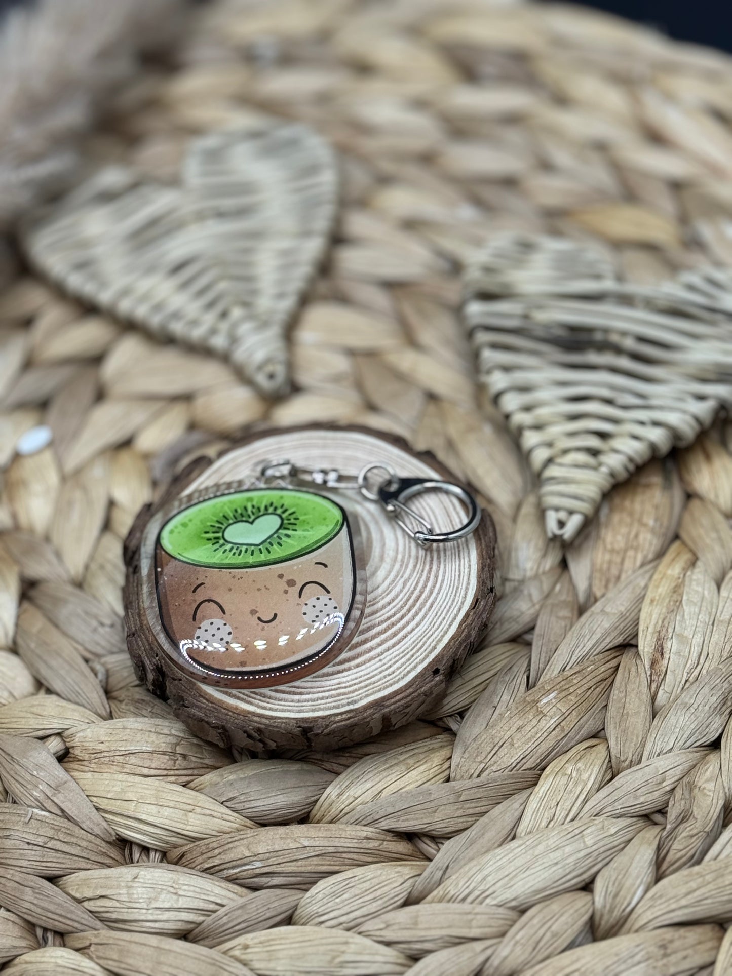 Schlüsselanhänger Kiwi 5cm
