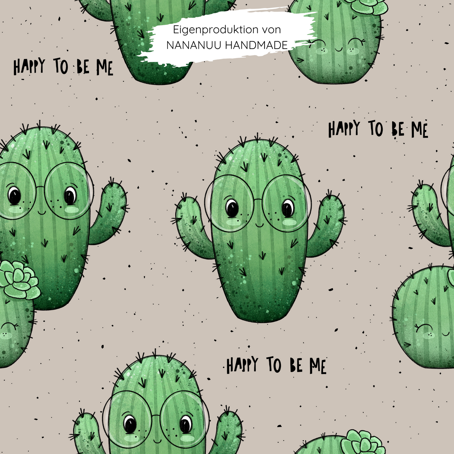 Bio French Terry Happy Kaktus