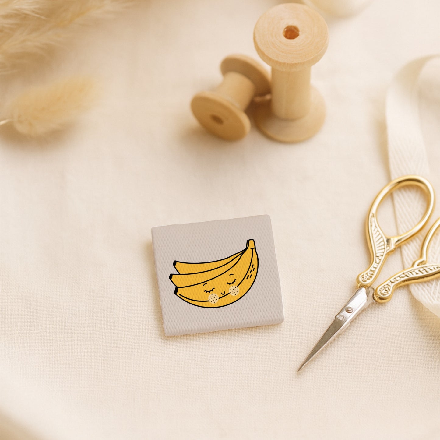 Vorbestellung: Weblabel Banane | 4 Stück