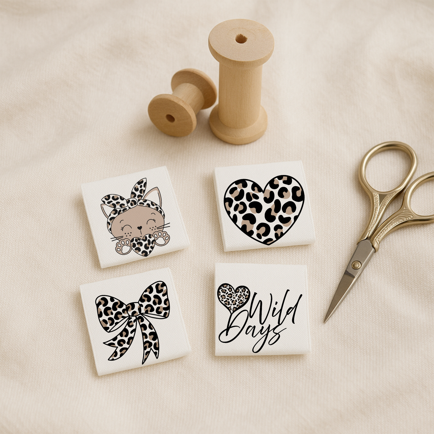 Vorbestellung: Weblabel Set Leo Love | 4 Stück