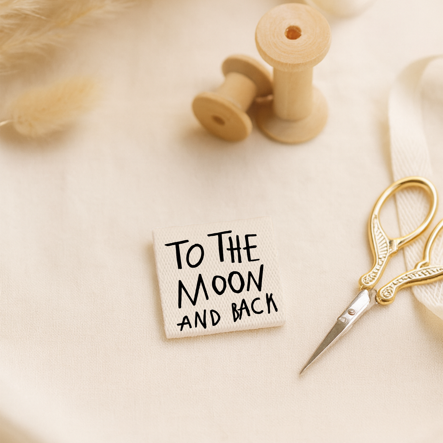 Weblabel To the Moon and Back | 4 Stück