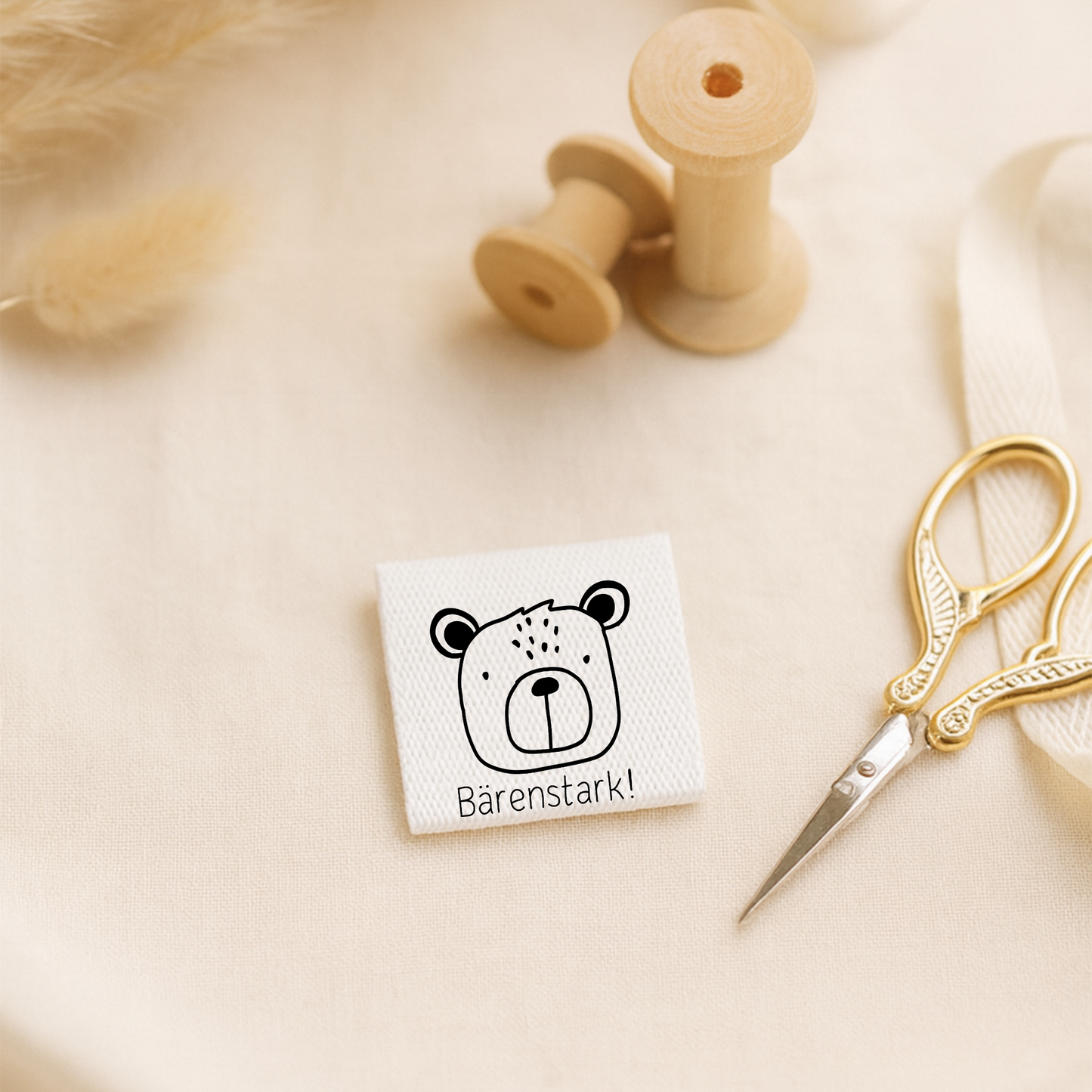 Weblabel Bärenstark | 4 Stück