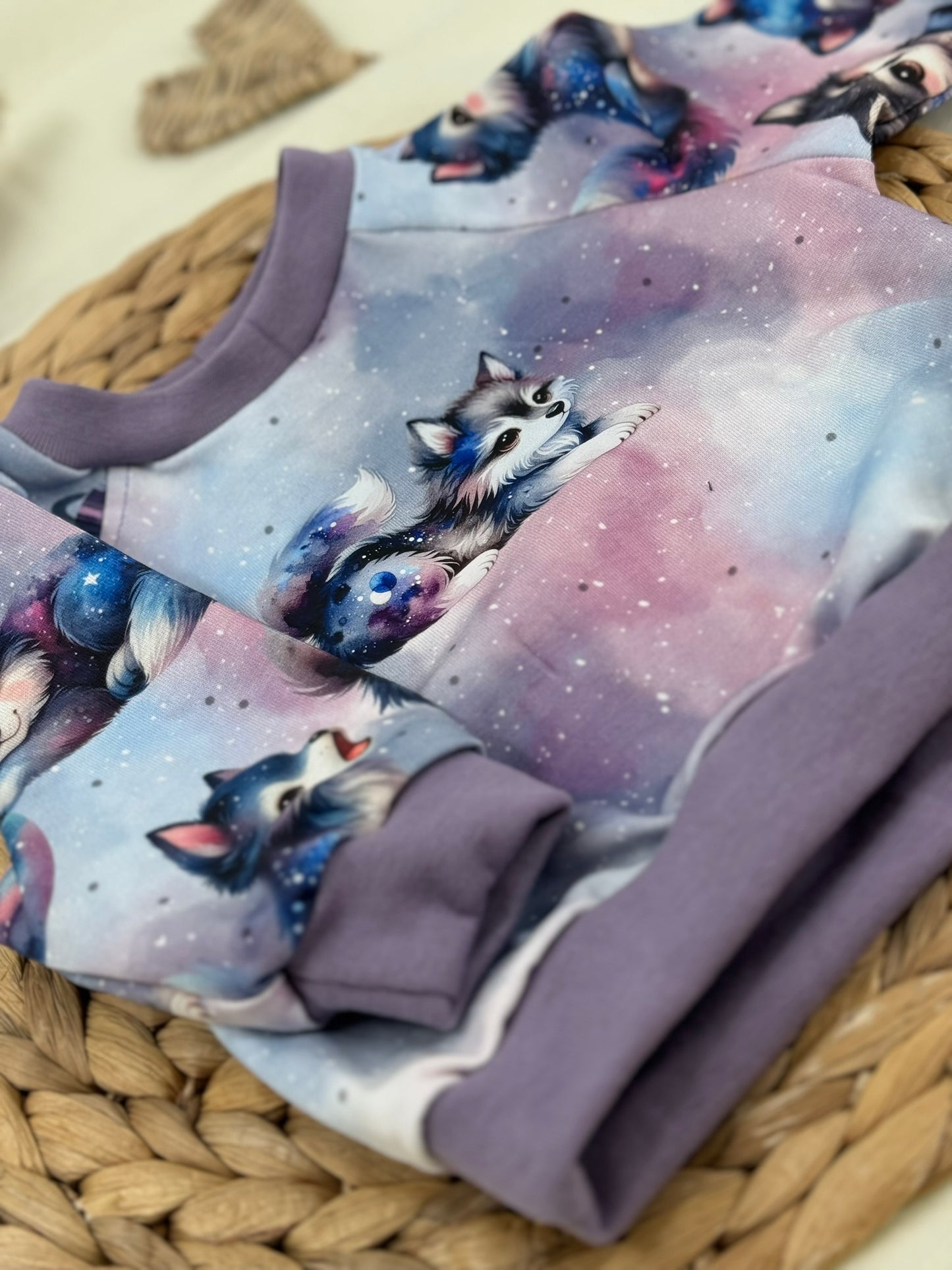 Raglan Pulli Galactic Wolves Größe 56