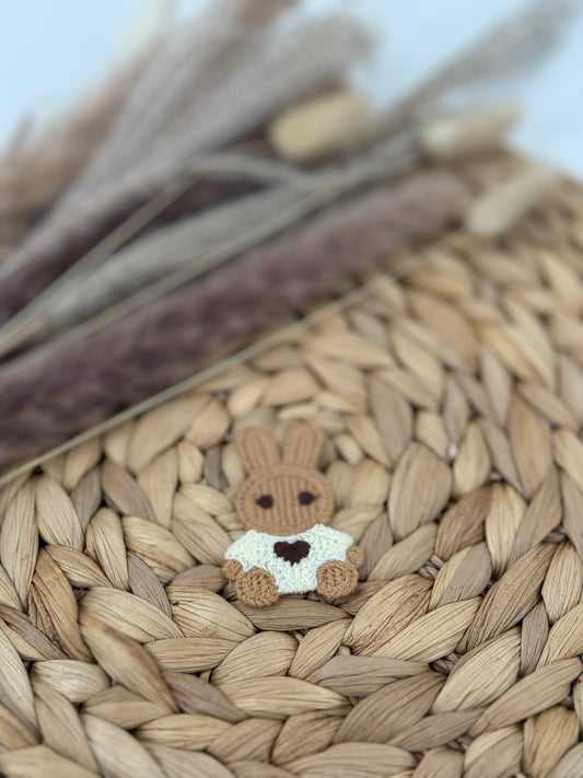 Aufnäher Häkelhase