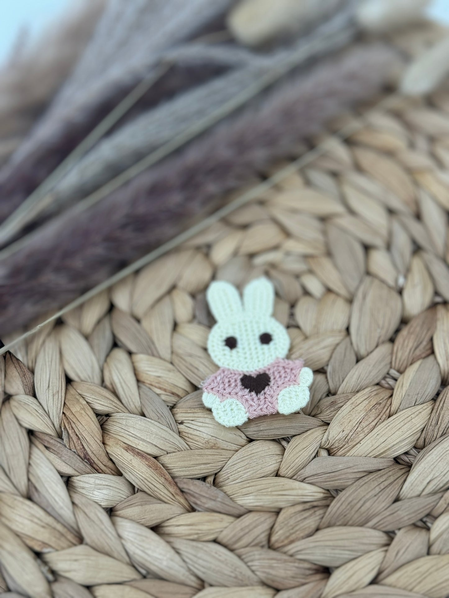 Aufnäher Häkelhase