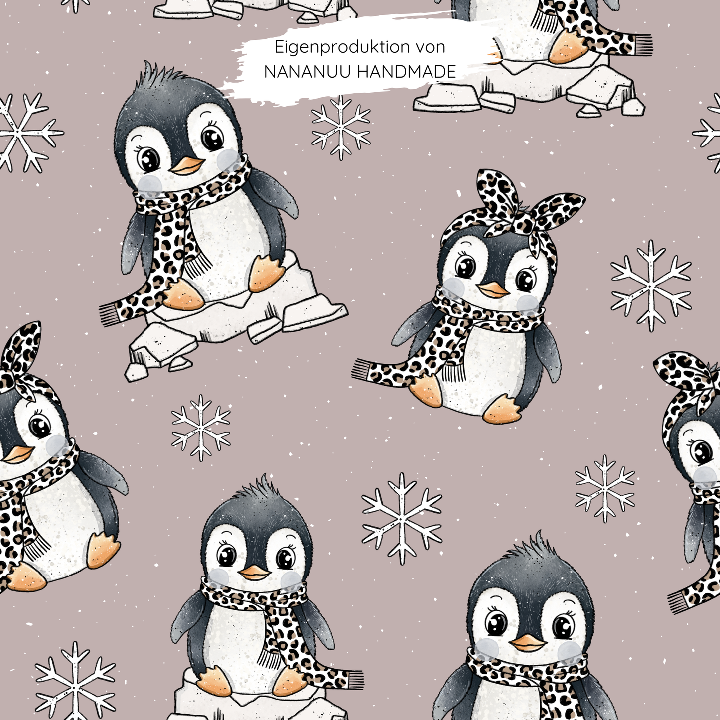 Vorbestellung: French Terry Pinguin Leo