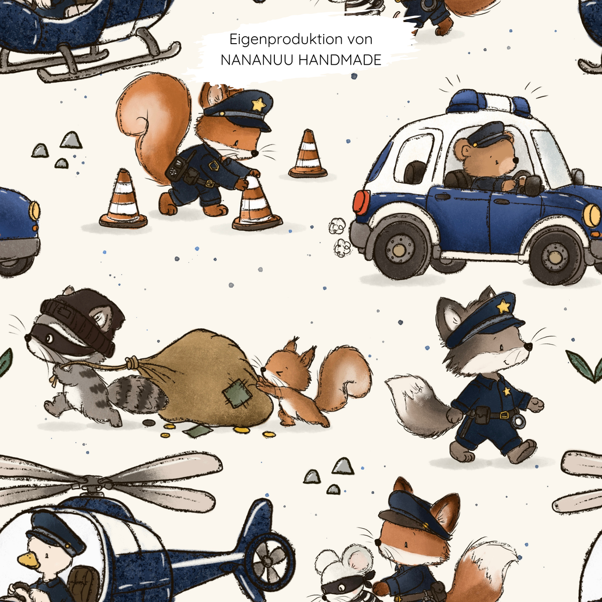 Vorbestellung: French Terry Polizei