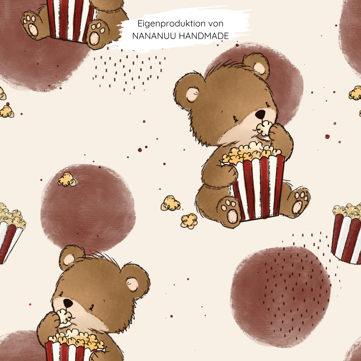 Vorbestellung: French Terry Popcornbär
