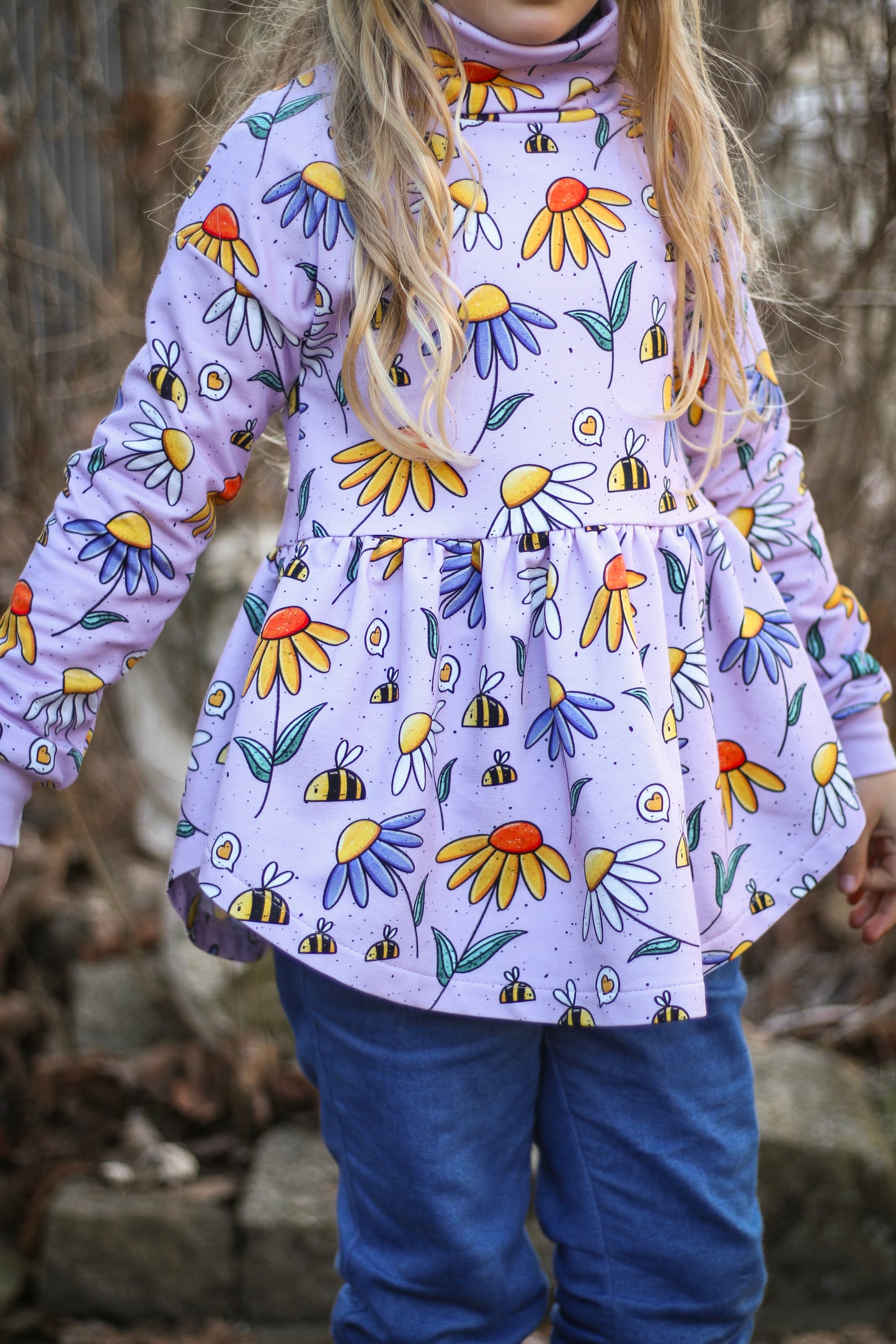 Bio French Terry Blumengruß