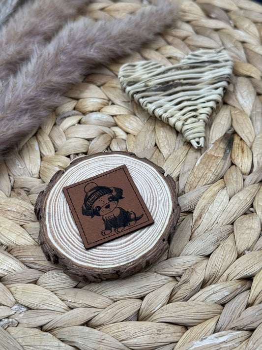 Kunstleder-Label Wuffi