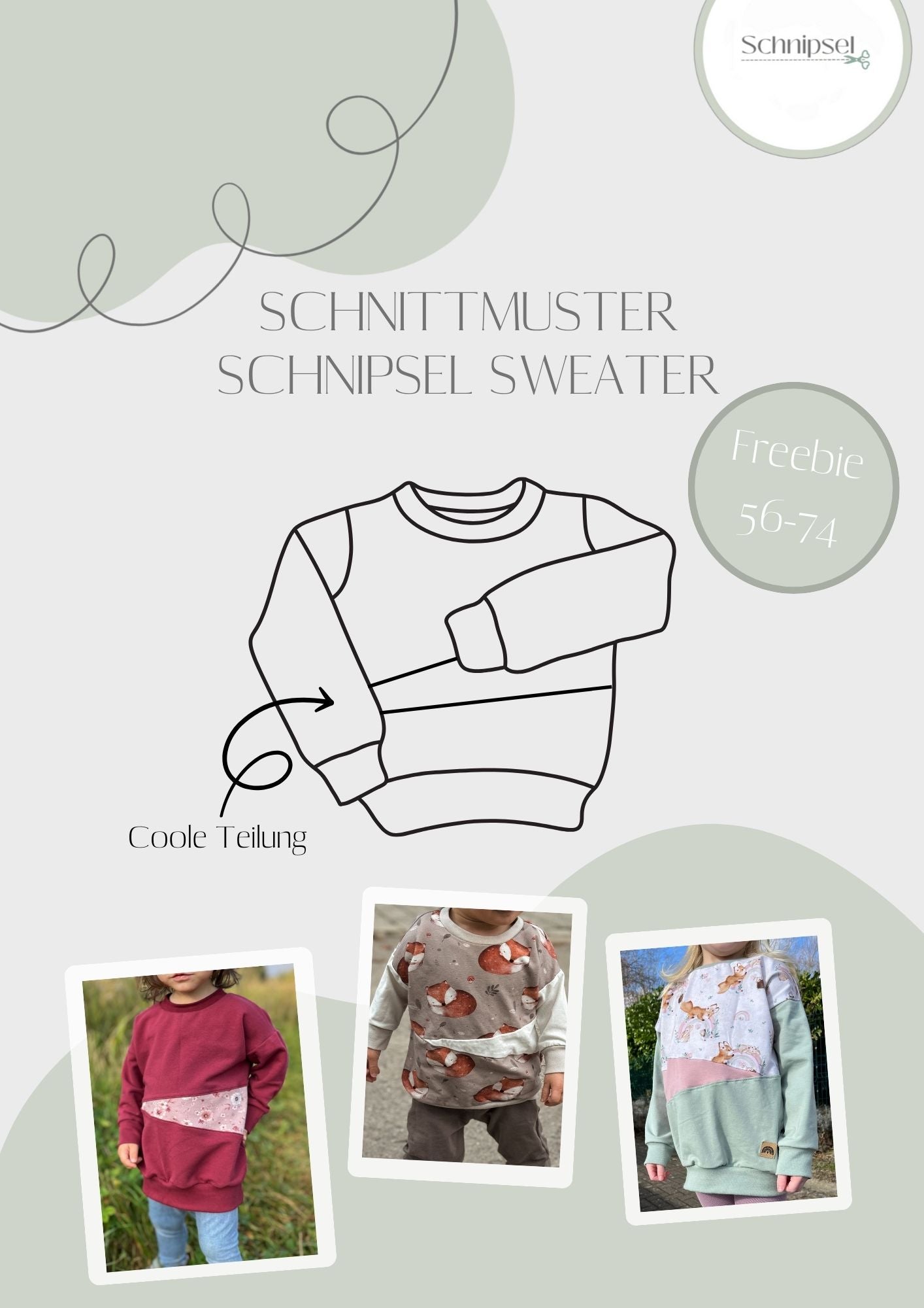 Freebook: Schnipsel Sweater 50-74