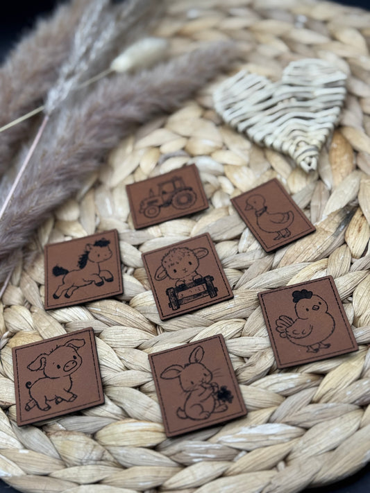 Kunstleder-Label Knuddelbauernhof