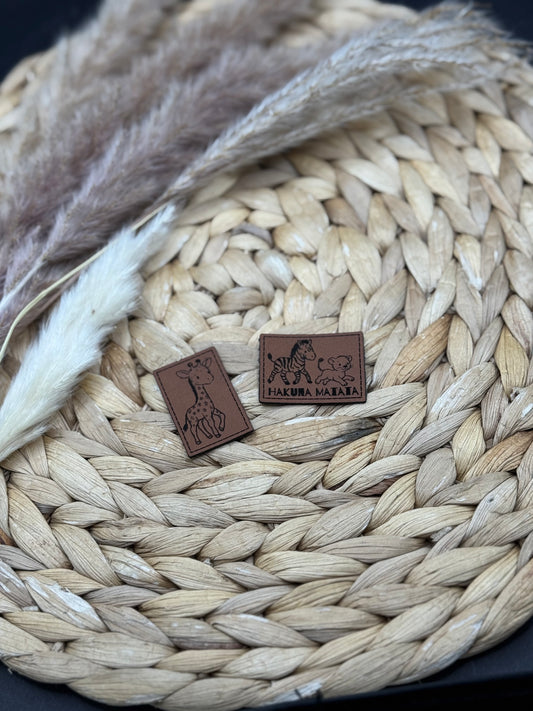 Kunstleder-Label Savanne