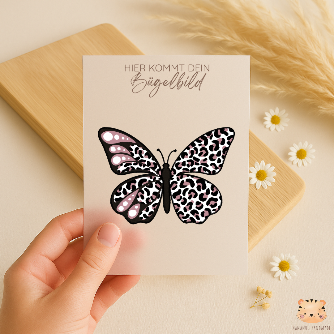 Vorbestellung: Bügelbild Leo Butterfly