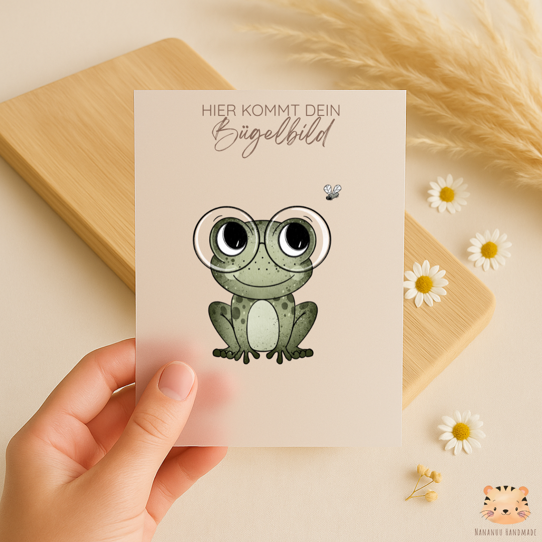 Bügelbild: Froschilein