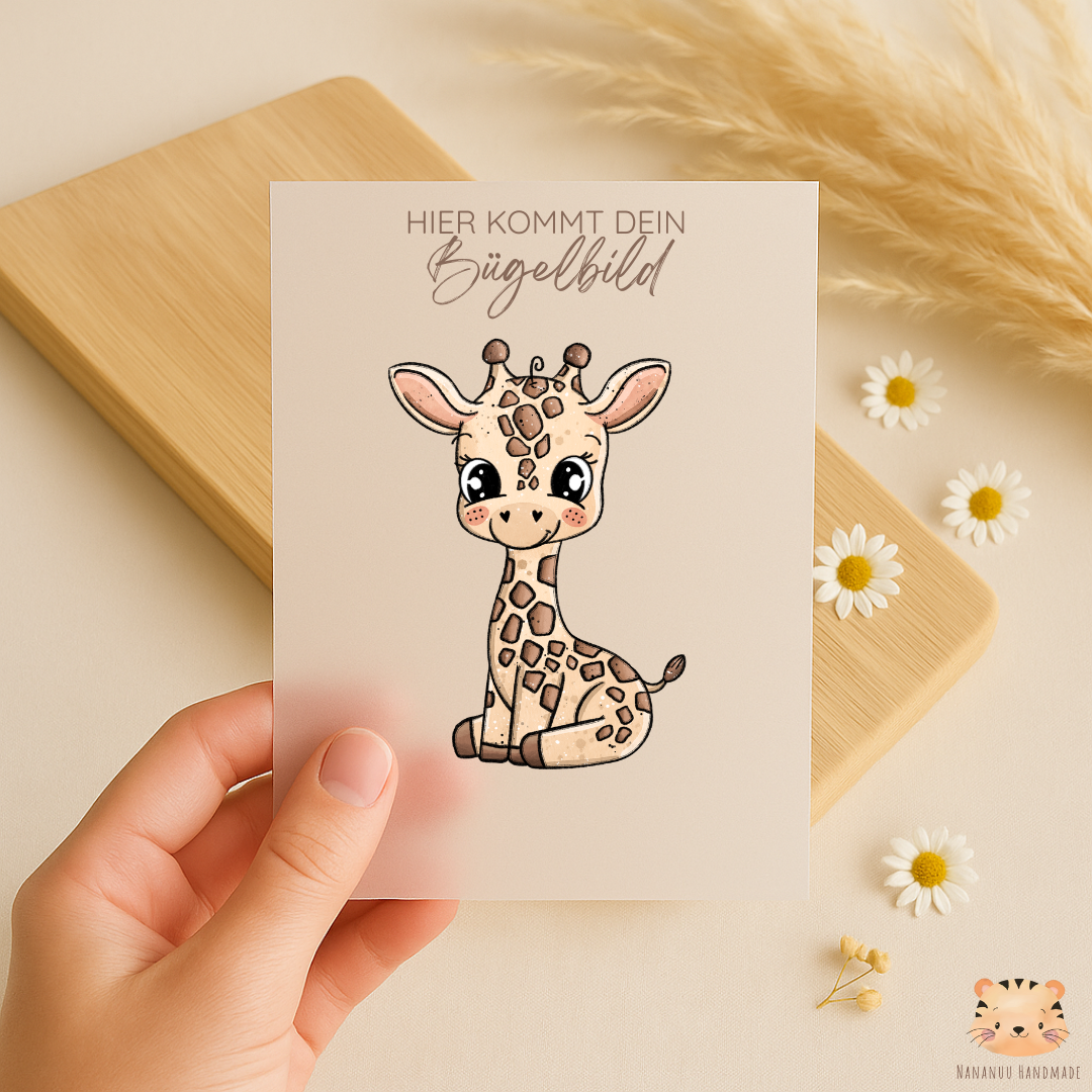 Vorbestellung: Bügelbild Giraffe Gina