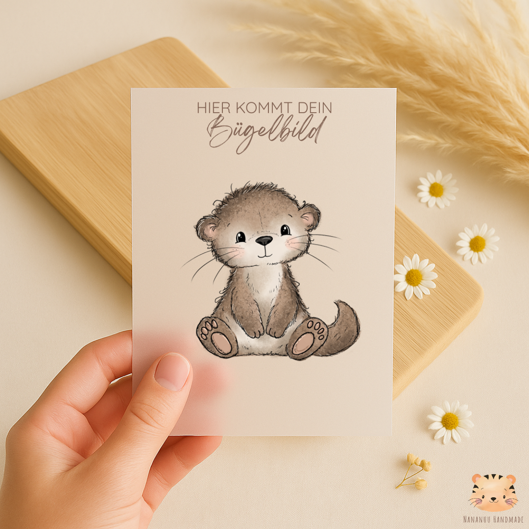 Vorbestellung: Bügelbild Otter