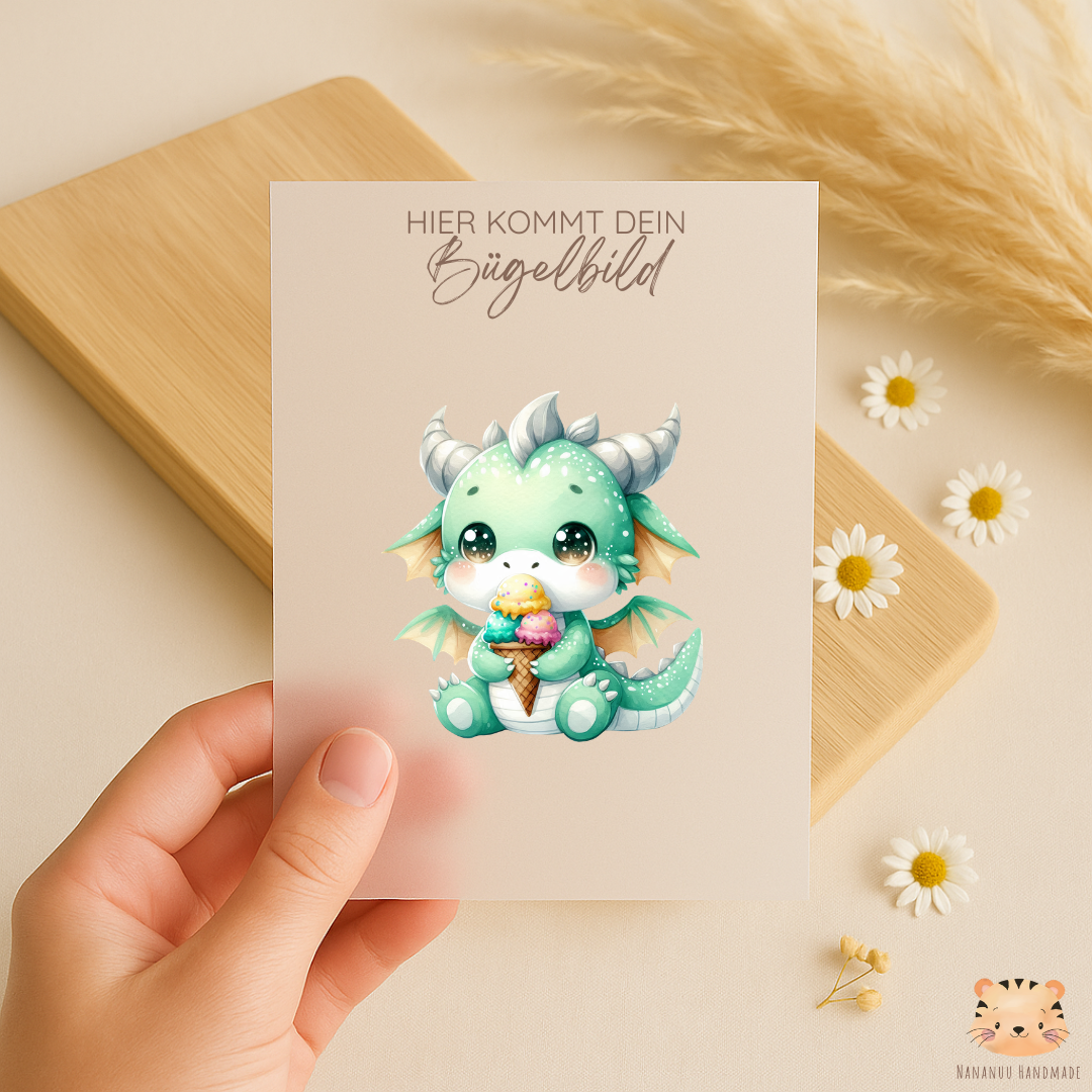 Vorbestellung: Bügelbild Sweet Dragons
