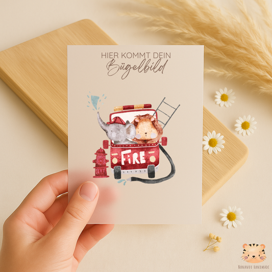 Bügelbild: Zur Rettung