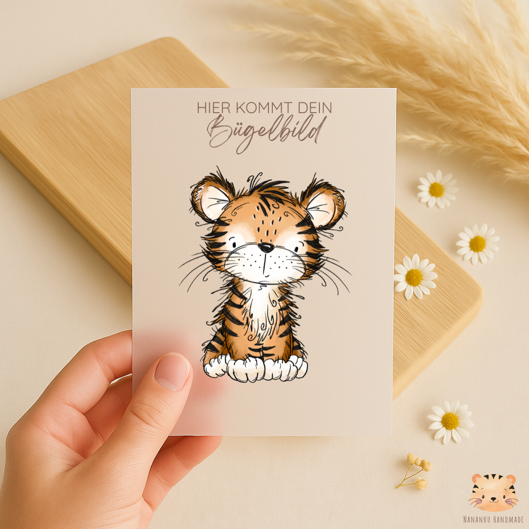 Vorbestellung: Bügelbild Tiger Roar