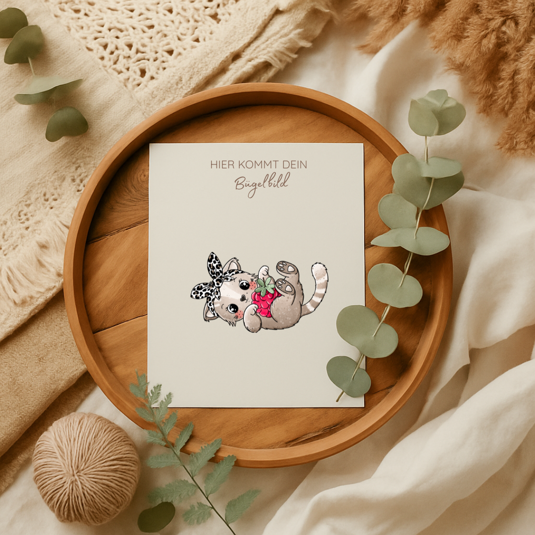 Bügelbild: Kätzchen