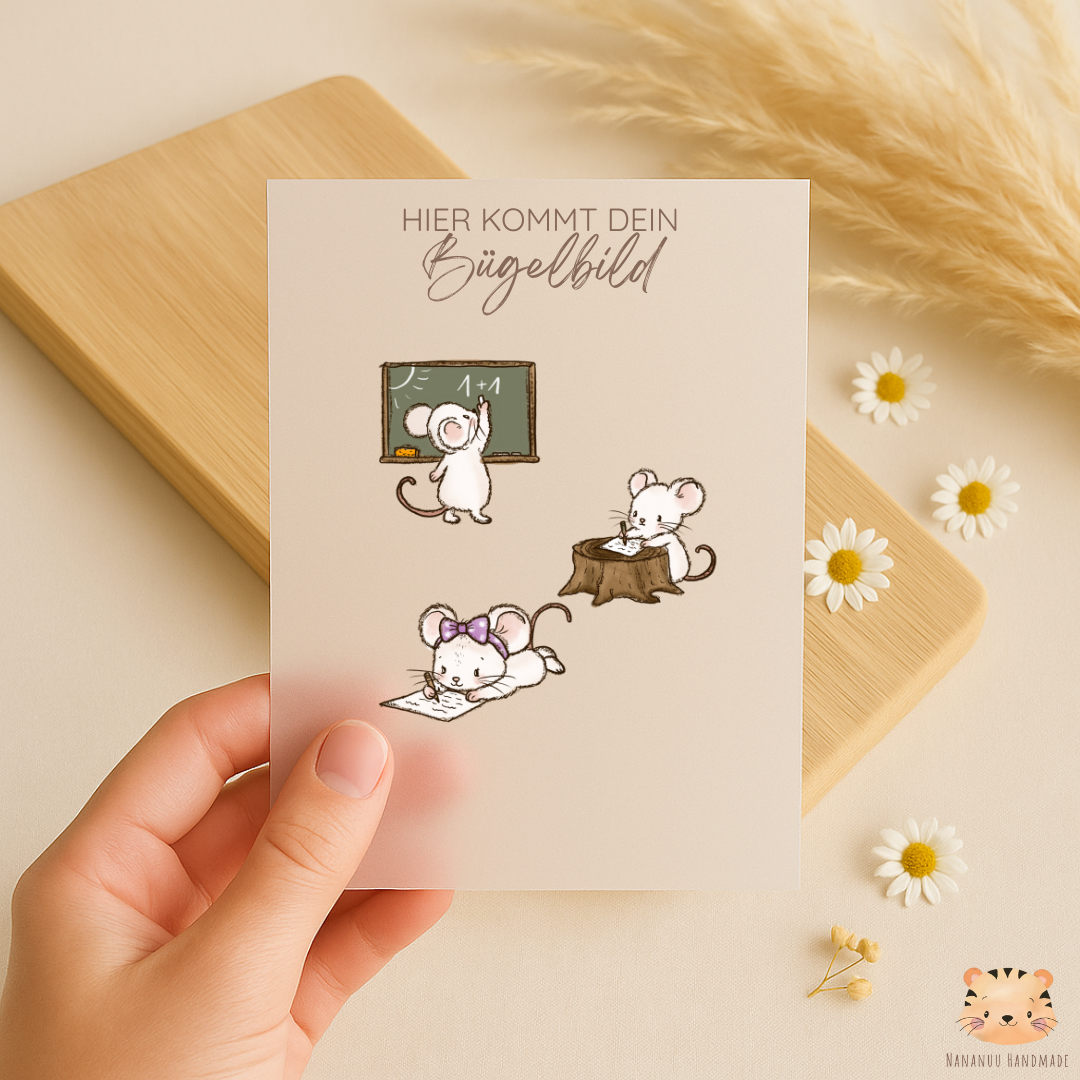 Vorbestellung: Bügelbild Vorschule