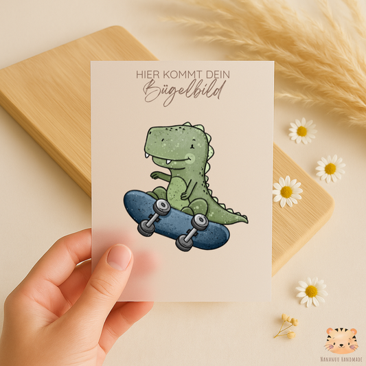 Bügelbild Skater Rex