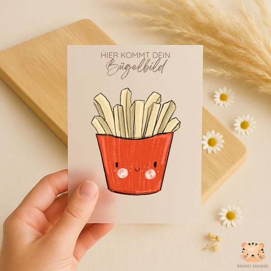 Bügelbild Pommes Fred