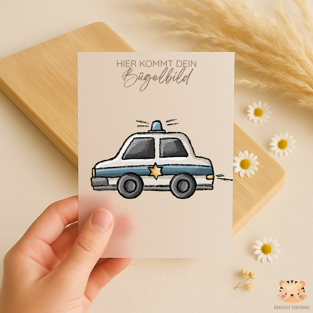 Bügelbild Police Time